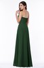 ColsBM Rebecca Hunter Green Simple A-line Sleeveless Zip up Floor Length Plus Size Bridesmaid Dresses