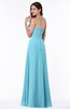 ColsBM Rebecca Light Blue Simple A-line Sleeveless Zip up Floor Length Plus Size Bridesmaid Dresses