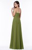 ColsBM Rebecca Olive Green Simple A-line Sleeveless Zip up Floor Length Plus Size Bridesmaid Dresses