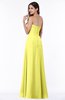 ColsBM Rebecca Pale Yellow Simple A-line Sleeveless Zip up Floor Length Plus Size Bridesmaid Dresses