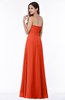 ColsBM Rebecca Persimmon Simple A-line Sleeveless Zip up Floor Length Plus Size Bridesmaid Dresses