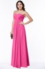 ColsBM Rebecca Rose Pink Simple A-line Sleeveless Zip up Floor Length Plus Size Bridesmaid Dresses
