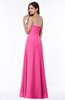 ColsBM Rebecca Rose Pink Simple A-line Sleeveless Zip up Floor Length Plus Size Bridesmaid Dresses