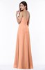 ColsBM Rebecca Salmon Simple A-line Sleeveless Zip up Floor Length Plus Size Bridesmaid Dresses