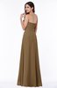 ColsBM Rebecca Truffle Simple A-line Sleeveless Zip up Floor Length Plus Size Bridesmaid Dresses
