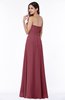 ColsBM Rebecca Wine Simple A-line Sleeveless Zip up Floor Length Plus Size Bridesmaid Dresses