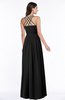 ColsBM Veronica Black Simple A-line Sleeveless Zipper Chiffon Sash Plus Size Bridesmaid Dresses