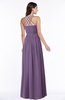 ColsBM Veronica Eggplant Simple A-line Sleeveless Zipper Chiffon Sash Plus Size Bridesmaid Dresses