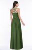 ColsBM Veronica Garden Green Simple A-line Sleeveless Zipper Chiffon Sash Plus Size Bridesmaid Dresses