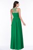 ColsBM Veronica Green Simple A-line Sleeveless Zipper Chiffon Sash Plus Size Bridesmaid Dresses