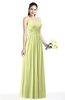 ColsBM Veronica Lime Green Simple A-line Sleeveless Zipper Chiffon Sash Plus Size Bridesmaid Dresses