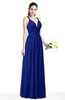 ColsBM Veronica Nautical Blue Simple A-line Sleeveless Zipper Chiffon Sash Plus Size Bridesmaid Dresses