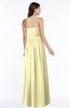 ColsBM Veronica Soft Yellow Simple A-line Sleeveless Zipper Chiffon Sash Plus Size Bridesmaid Dresses