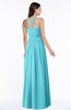 ColsBM Veronica Turquoise Simple A-line Sleeveless Zipper Chiffon Sash Plus Size Bridesmaid Dresses