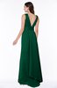 ColsBM Faye Alpine Green Luxury A-line V-neck Sleeveless Satin Sash Wedding Guest Dresses