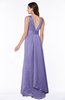 ColsBM Faye Aster Purple Luxury A-line V-neck Sleeveless Satin Sash Wedding Guest Dresses