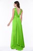 ColsBM Faye Classic Green Luxury A-line V-neck Sleeveless Satin Sash Wedding Guest Dresses