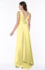 ColsBM Faye Daffodil Luxury A-line V-neck Sleeveless Satin Sash Wedding Guest Dresses