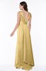 ColsBM Faye Gold Luxury A-line V-neck Sleeveless Satin Sash Wedding Guest Dresses