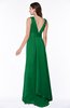 ColsBM Faye Green Luxury A-line V-neck Sleeveless Satin Sash Wedding Guest Dresses