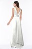 ColsBM Faye Ivory Luxury A-line V-neck Sleeveless Satin Sash Wedding Guest Dresses