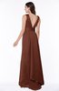 ColsBM Faye Ketchup Luxury A-line V-neck Sleeveless Satin Sash Wedding Guest Dresses