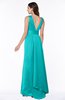 ColsBM Faye Viridian Green Luxury A-line V-neck Sleeveless Satin Sash Wedding Guest Dresses