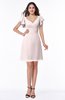 ColsBM Paola Light Pink Plain A-line Short Sleeve Short Ruffles Bridesmaid Dresses