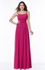 ColsBM Shanon Beetroot Purple Modern A-line Spaghetti Sleeveless Chiffon Plus Size Bridesmaid Dresses