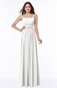 ColsBM Shanon Cloud White Modern A-line Spaghetti Sleeveless Chiffon Plus Size Bridesmaid Dresses