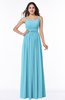 ColsBM Shanon Light Blue Modern A-line Spaghetti Sleeveless Chiffon Plus Size Bridesmaid Dresses