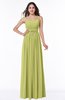 ColsBM Shanon Linden Green Modern A-line Spaghetti Sleeveless Chiffon Plus Size Bridesmaid Dresses