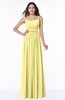 ColsBM Shanon Pastel Yellow Modern A-line Spaghetti Sleeveless Chiffon Plus Size Bridesmaid Dresses