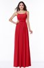 ColsBM Shanon Red Modern A-line Spaghetti Sleeveless Chiffon Plus Size Bridesmaid Dresses