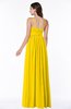 ColsBM Shanon Yellow Modern A-line Spaghetti Sleeveless Chiffon Plus Size Bridesmaid Dresses