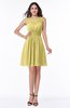 ColsBM Katie Misted Yellow Informal A-line V-neck Sleeveless Ruching Bridesmaid Dresses