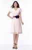 ColsBM Margot Angel Wing Classic V-neck Short Sleeve Chiffon Knee Length Bridesmaid Dresses