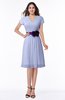 ColsBM Margot Lavender Classic V-neck Short Sleeve Chiffon Knee Length Bridesmaid Dresses