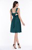 ColsBM Haley Blue Green Modern Fit-n-Flare Sleeveless Zip up Chiffon Knee Length Prom Dresses