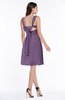 ColsBM Haley Chinese Violet Modern Fit-n-Flare Sleeveless Zip up Chiffon Knee Length Prom Dresses