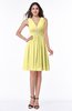 ColsBM Haley Daffodil Modern Fit-n-Flare Sleeveless Zip up Chiffon Knee Length Prom Dresses