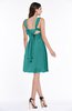 ColsBM Haley Emerald Green Modern Fit-n-Flare Sleeveless Zip up Chiffon Knee Length Prom Dresses