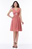 ColsBM Haley Lantana Modern Fit-n-Flare Sleeveless Zip up Chiffon Knee Length Prom Dresses