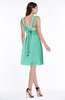 ColsBM Haley Mint Green Modern Fit-n-Flare Sleeveless Zip up Chiffon Knee Length Prom Dresses