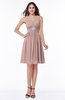 ColsBM Haley Nectar Pink Modern Fit-n-Flare Sleeveless Zip up Chiffon Knee Length Prom Dresses