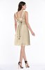 ColsBM Haley Novelle Peach Modern Fit-n-Flare Sleeveless Zip up Chiffon Knee Length Prom Dresses