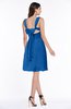 ColsBM Haley Royal Blue Modern Fit-n-Flare Sleeveless Zip up Chiffon Knee Length Prom Dresses