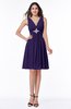 ColsBM Haley Royal Purple Modern Fit-n-Flare Sleeveless Zip up Chiffon Knee Length Prom Dresses