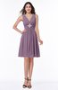 ColsBM Haley Valerian Modern Fit-n-Flare Sleeveless Zip up Chiffon Knee Length Prom Dresses