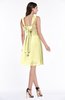 ColsBM Haley Wax Yellow Modern Fit-n-Flare Sleeveless Zip up Chiffon Knee Length Prom Dresses
